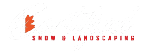 Certified Snow & Landscaping Logo (white)